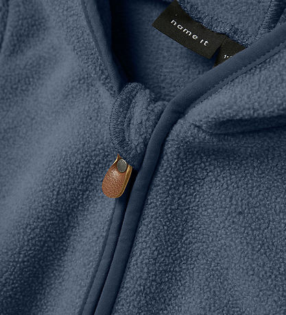 Name It Fleecedragt - NbnMeeko - Vintage Indigo m. Ører