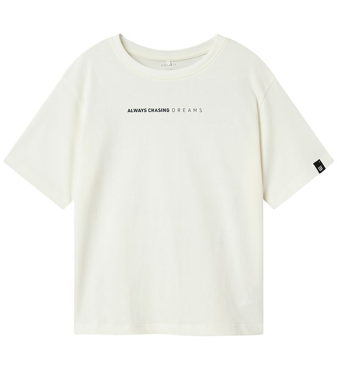 Name It T-shirt - NkmNelson - Coconut Milk m. Print