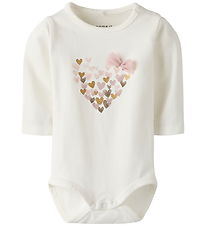 Name It Body l/æ - NbfNiva - Cloud Dancer m. Print Name It Body l/æ - NbfNiva - Cloud Dancer m. Print