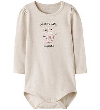 Name It Body l/æ - NbfNucake - Peyote Melange m. Print Name It Body l/æ - NbfNucake - Peyote Melange m. Print