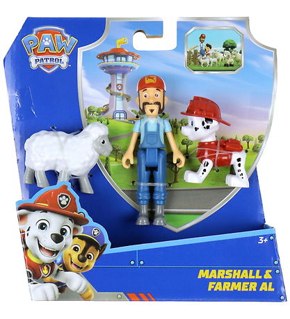 Paw Patrol Legetøjsfigurer - Marshall & Farmer Al