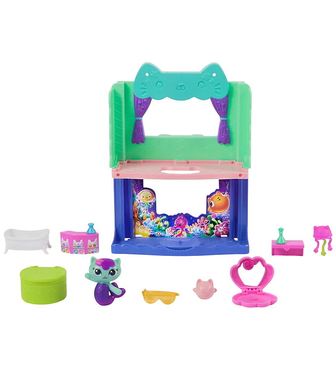 Gabby's Dollhouse Sæt - 10 Dele - MarCat's Spa-Wesome Bathroom