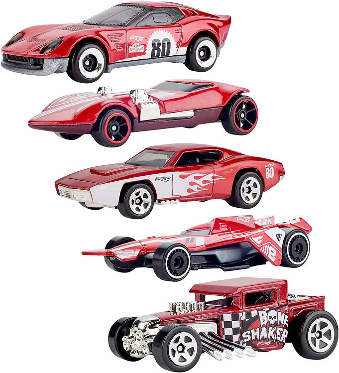 Hot Wheels Biler - 5-pak - Mattel 80Th Anniversary