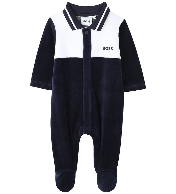 BOSS Gaveæske - Natdragt - Velour - Hvid/Navy
