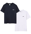 BOSS T-shirt - 2-pak - Navy/Hvid BOSS T-shirt - 2-pak - Navy/Hvid