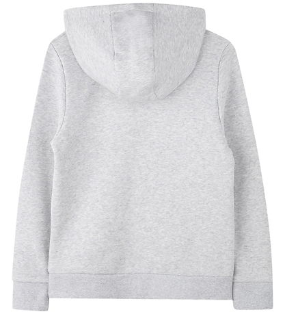 BOSS Hættetrøje - Gråmeleret m. Logo