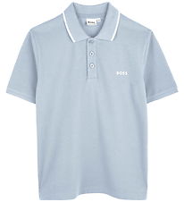 BOSS Polo - Lyseblå m. Hvid BOSS Polo - Lyseblå m. Hvid