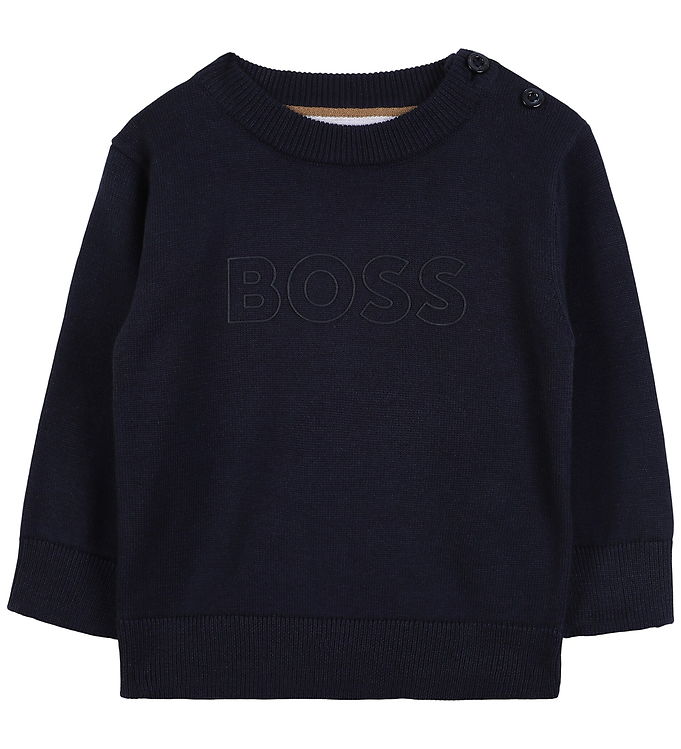 BOSS Bluse - Strik - Navy