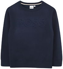 BOSS Bluse - Strik - Navy BOSS Bluse - Strik - Navy