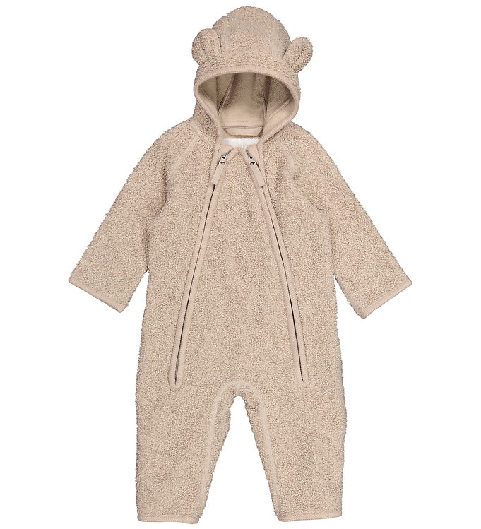 Marmar Robert Teddydragt Oyster Grå Med Ører - Str. 9m 74cm