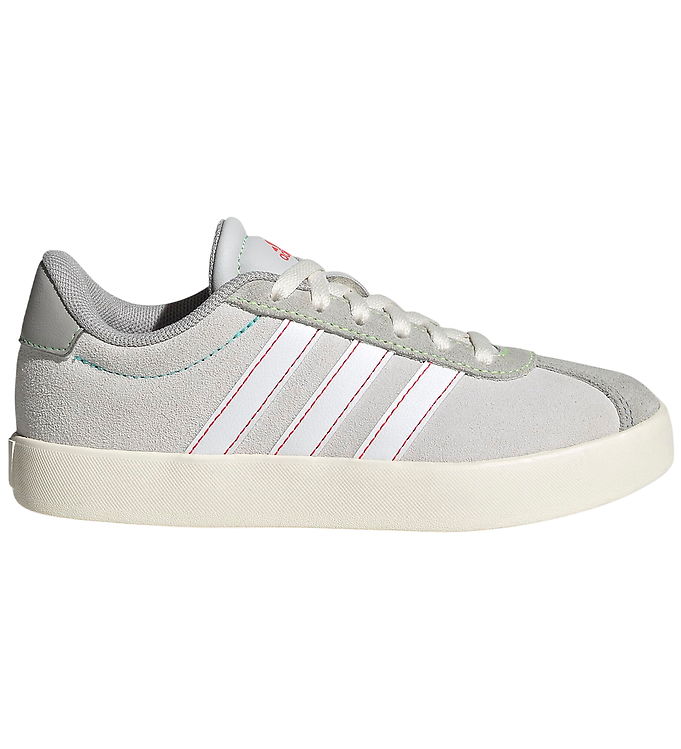 adidas Performance Sko - VL COURT 3.0 K - DSHGRY/FTWWHT/LIMBUR