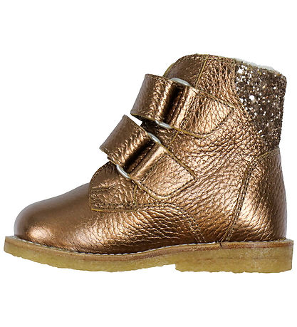 Angulus Begynderstøvler m. For - Tex - Bronze Shine/Clay Glitter