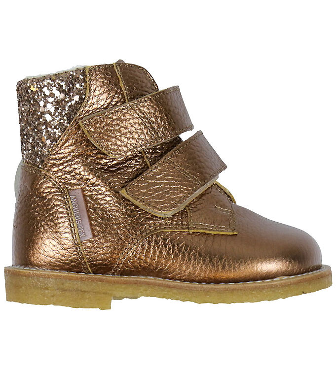 Angulus Begynderstøvler m. For - Tex - Bronze Shine/Clay Glitter