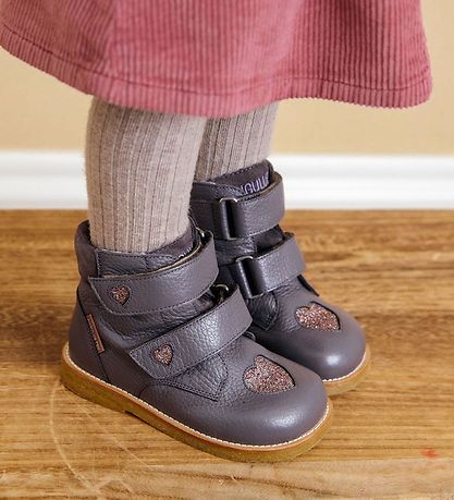 Angulus Vinterstøvler - Tex - Lavender/ Multi Glitter