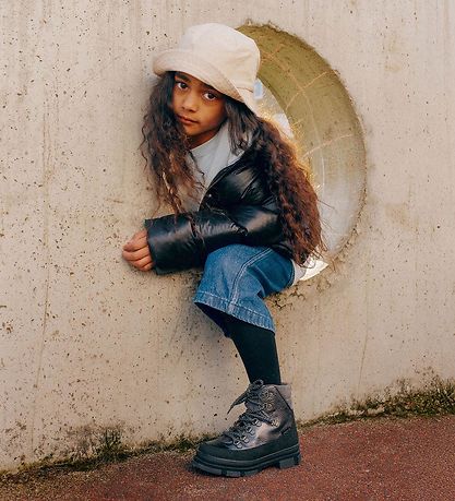 Angulus Støvler - Tex - Black Shine/Dark Grey