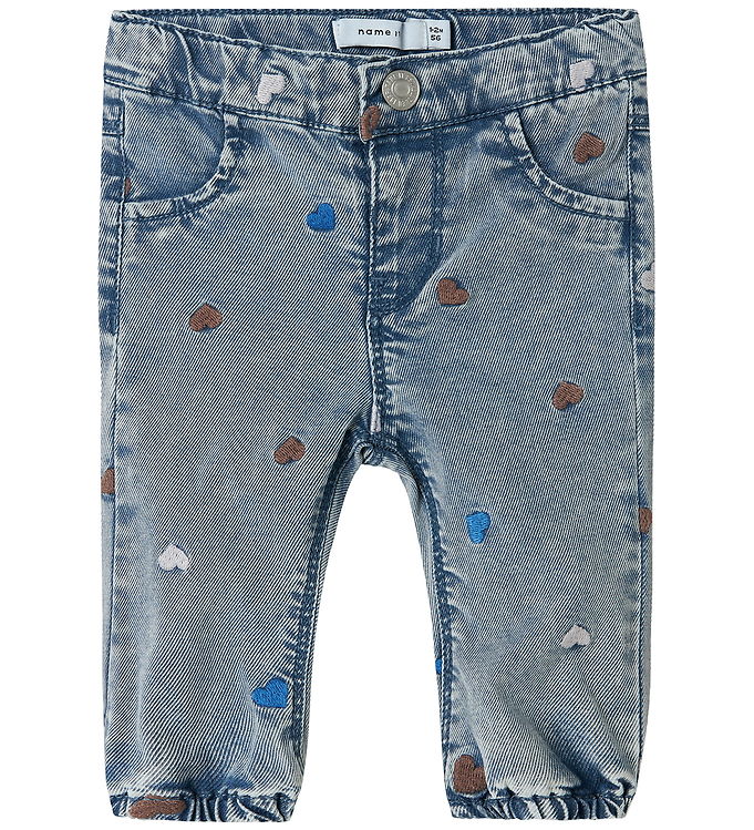 Name It Jeans - NbfRose - Light Blue Denim/Heart Emb billede