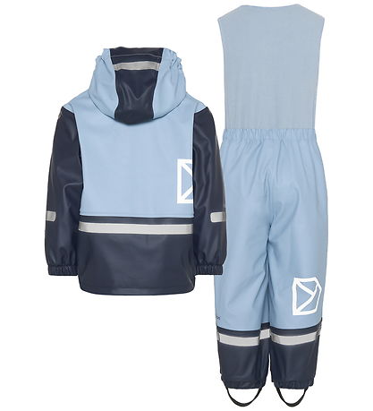 Didriksons Regntøj m. Fleece - Boardman - PU - Cloud Blue