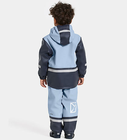 Didriksons Regntøj m. Fleece - Boardman - PU - Cloud Blue