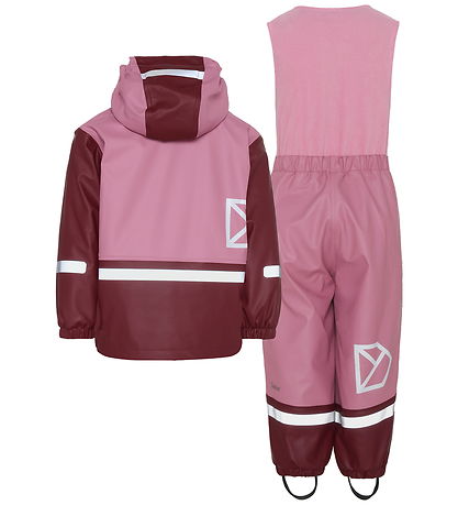 Didrikson Regntøj m. Fleece - Boardman - PU - Heather Pink