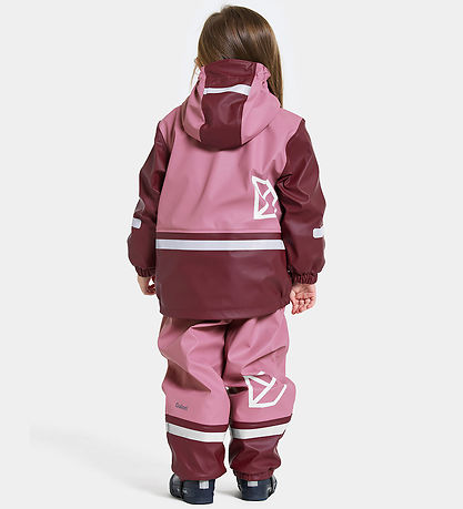 Didrikson Regntøj m. Fleece - Boardman - PU - Heather Pink