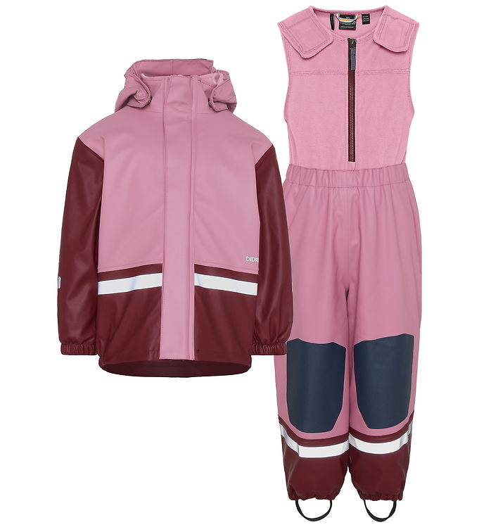 Didrikson Regntøj m. Fleece - Boardman - PU - Heather Pink