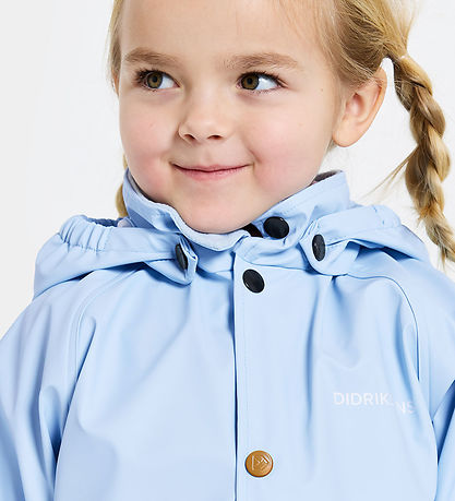 Didriksons Regntøj m. Seler - PU - Slaskeman - Light Sea Blue