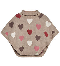 Hust and Claire Poncho - Strik - HCPinja - Biscuit Hust and Claire Poncho - Strik - HCPinja - Biscuit