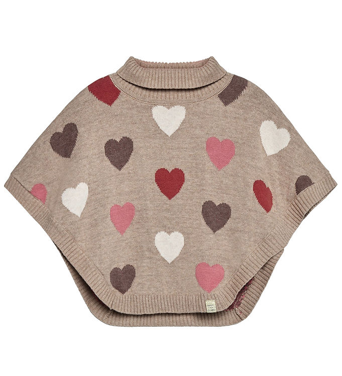 Hust and Claire Poncho - Strik - HCPinja - Biscuit