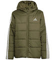 adidas Performance Dynejakke - J Ess 3S - Olistr/Black adidas Performance Dynejakke - J Ess 3S - Olistr/Black