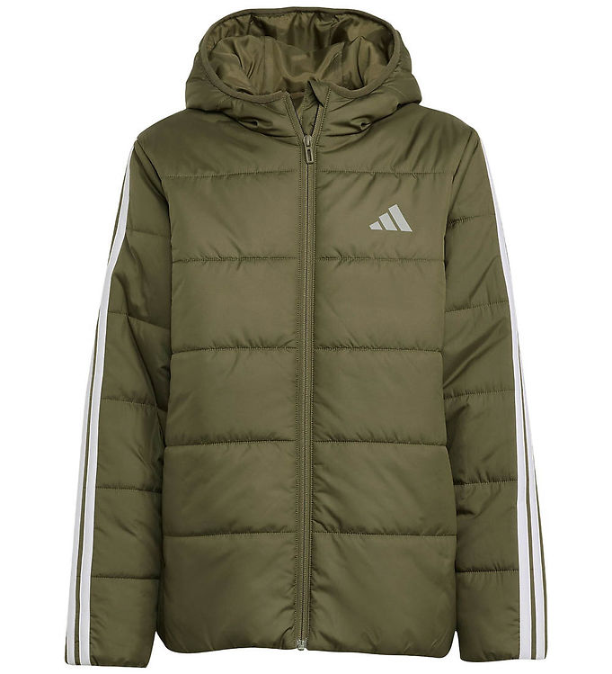 adidas Performance Dynejakke - J Ess 3S - Olistr/Black