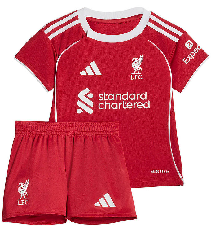 adidas Performance Fodboldsæt - Liverpool 25/26 Hjemmebane - Str