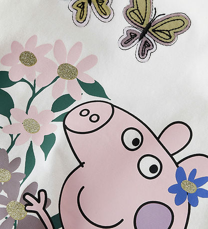 Name It Bluse - NmfAnna- Peppapig - Cloud Dancer