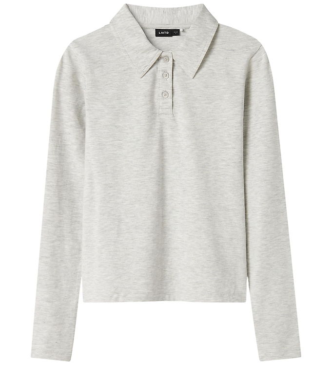 LMTD POLO - NlfNilja - Light Grey Melange