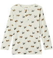 Lil' Atelier Bluse - Uld/Modal - NmmNalu - Turtledove/MELANGE Lil' Atelier Bluse - Uld/Modal - NmmNalu - Turtledove/MELANGE