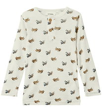 Lil' Atelier Bluse - Uld/Modal - NmmNalu - Turtledove/MELANGE Lil' Atelier Bluse - Uld/Modal - NmmNalu - Turtledove/MELANGE