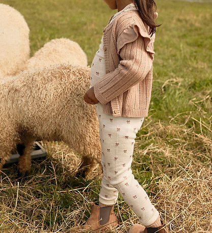 Lil' Atelier Leggins - Uld/Modal - NmfNalu - Turtledove/MELANGE