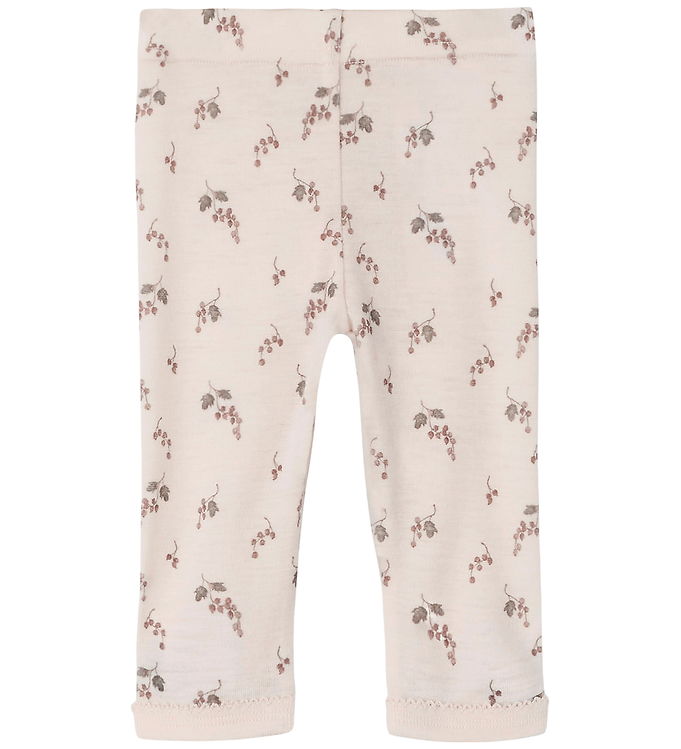 Lil' Atelier Leggins - Uld - Noos - NbfNoel - Morganite/BERRY
