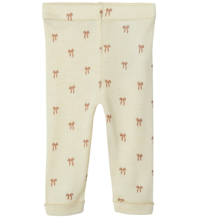 Lil' Atelier Leggins - Uld/Modal - Noos - NbfNalu - Turtledove/M