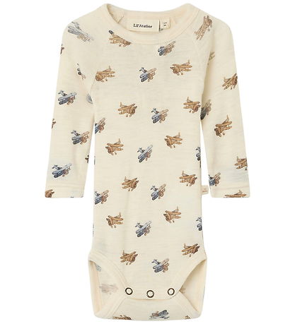 Lil' Atelier Body l/æ - Uld/Modal - Noos - NbmNalu - Turtledove/