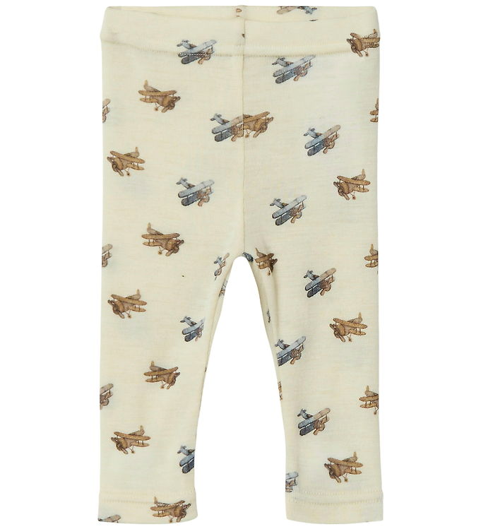 Lil' Atelier Leggings - Uld/Modal - Noos - NbmNalu - Turtledove/