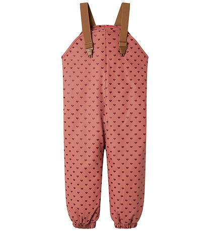 Lil' Atelier Regntøj m. Seler/Vattering - PU - NmfLadry10 - With