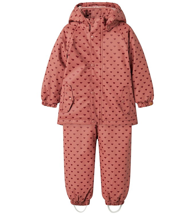 Lil' Atelier Regntøj m. Seler/Vattering - PU - NmfLadry10 - With