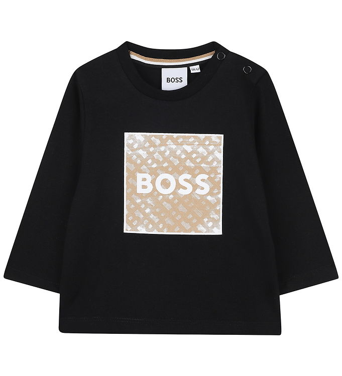 BOSS Bluse - Sort m. Print