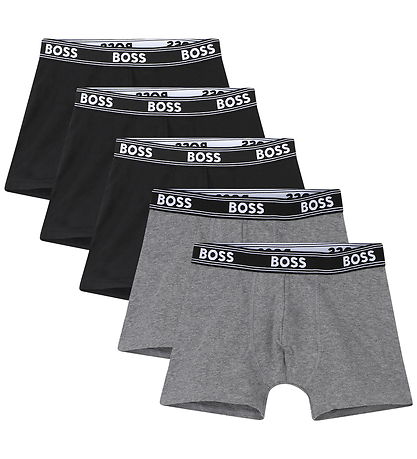 BOSS Boxershorts - 5-pak - Sort/Gråmeleret