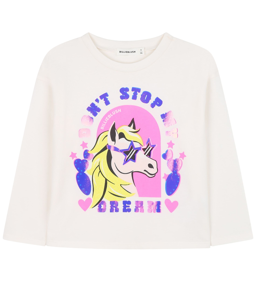 Billieblush Bluse - Ivory m. Print - Billieblush - 4 Jahre (104) - Blusen
