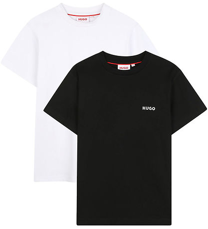 HUGO T-shirts - 2-pack - Svart/Vit