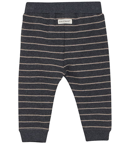 En Fant Sweatpants - Ebony m. Striber