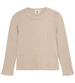 En Fant Bluse - Rib - French Oak m. Hulmønster En Fant Bluse - Rib - French Oak m. Hulmønster