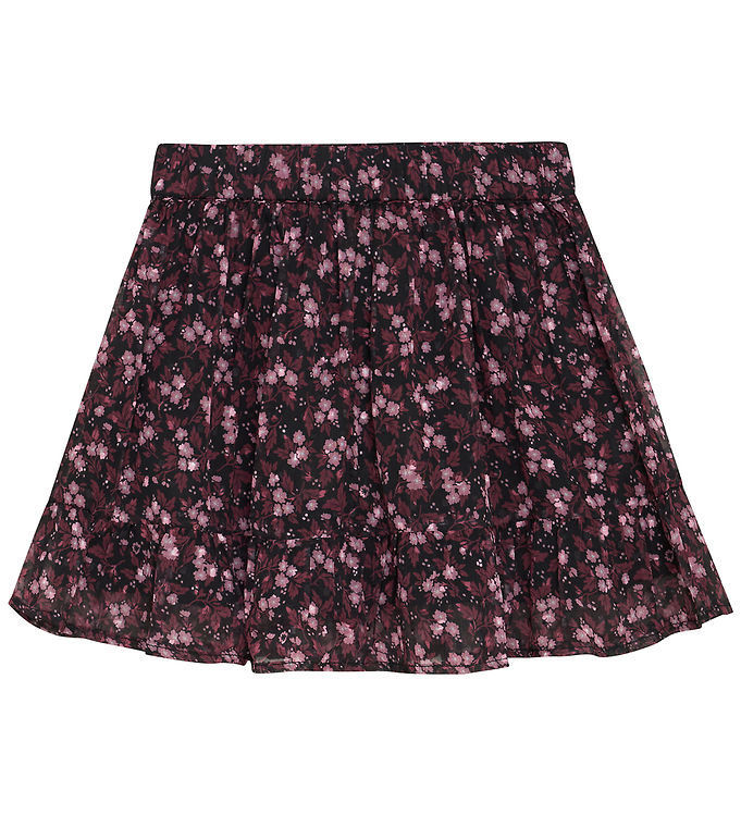 Creamie Nederdel - Flower Dobby - Sort