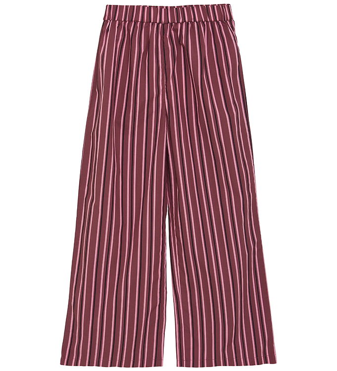 Creamie Bukser - Woven Stripe - Crushed Berry